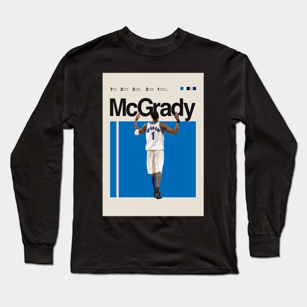 Tracy McGrady Long Sleeve T-Shirt by chastihughes